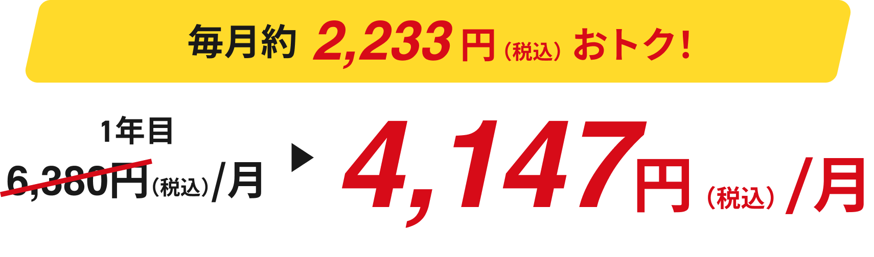4,147円（税込）/月